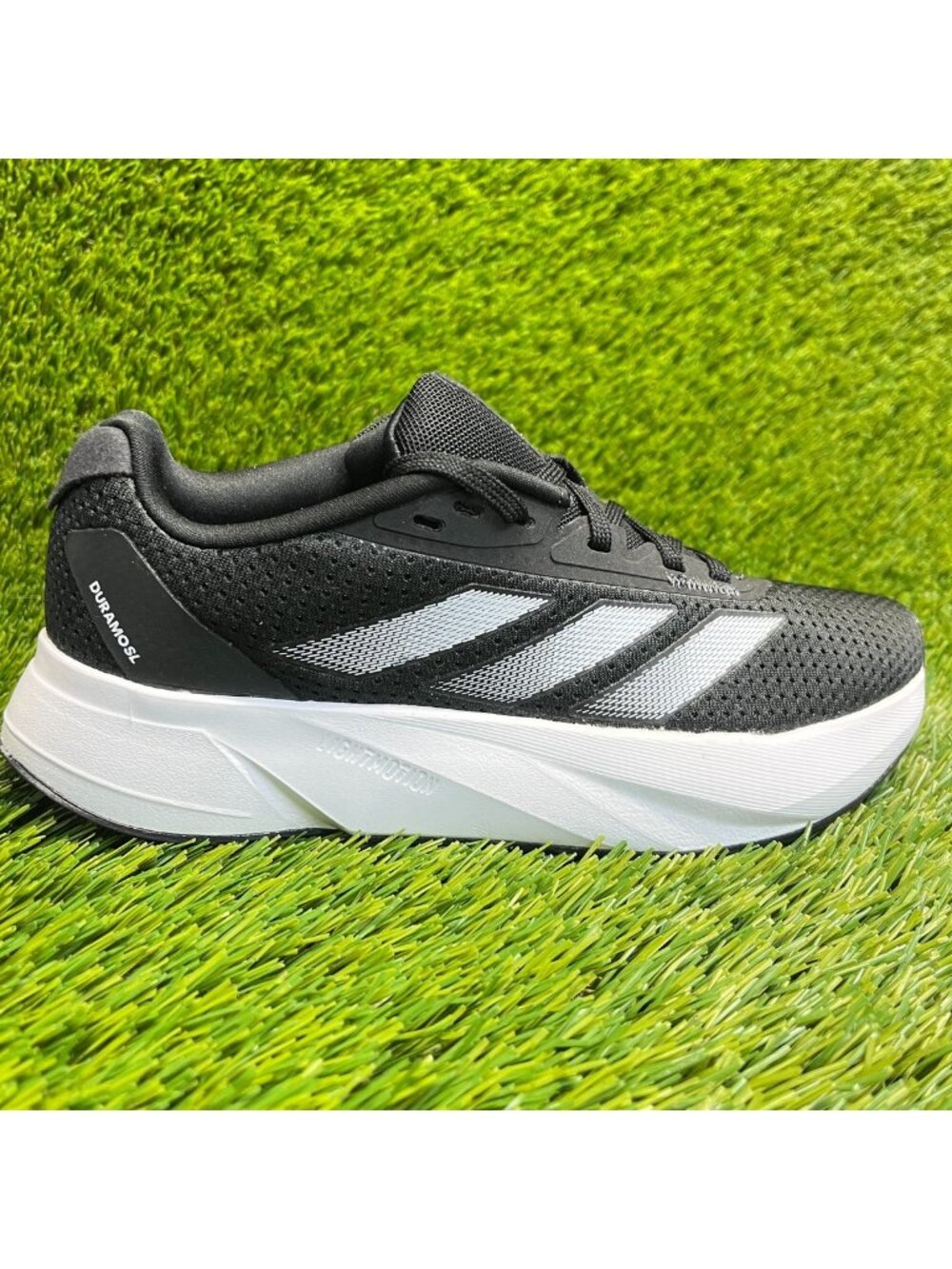 Adidas Duramo SL Womens Size 5.5 Black White Athletic Running Shoes Sneakers